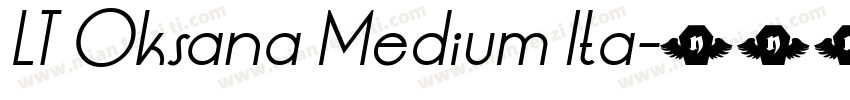 LT Oksana Medium Ita字体转换
